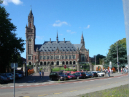 International Criminal Court in the Hague against a blue sky