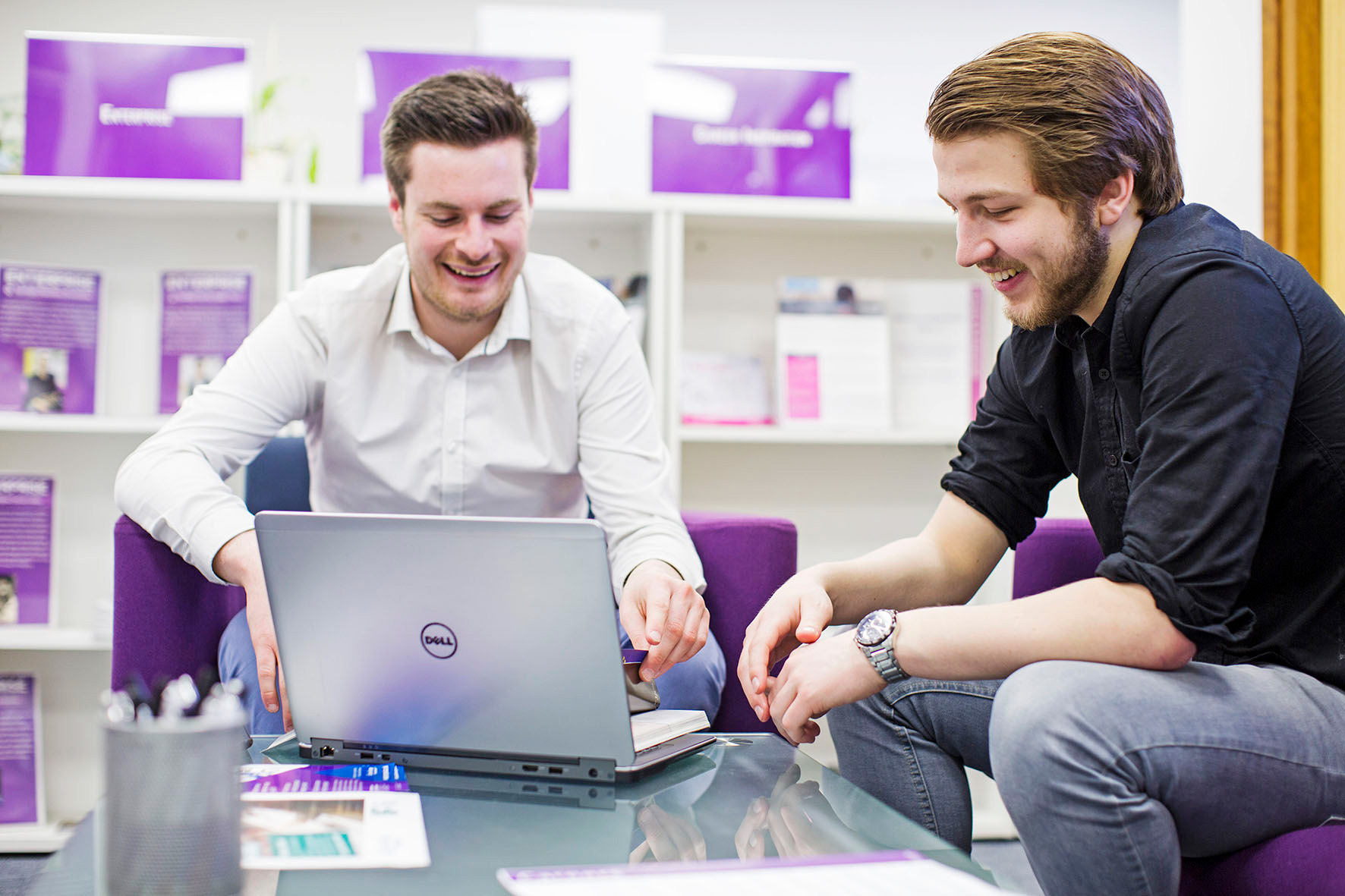 two students on computer