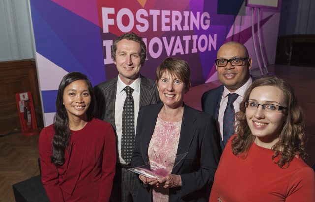 From left to right: Olivia Festy, Graeme Brown, Cath Lavery, Davidson Ateh and Bryony Frost. © Tim Gander
